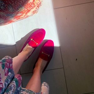 Pink Velvet Sam Edelman Loafers